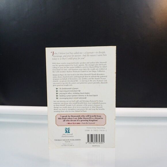 Partners in Prayer John C Maxwell 1996 Paperback Christian Living - Picture 4 of 9